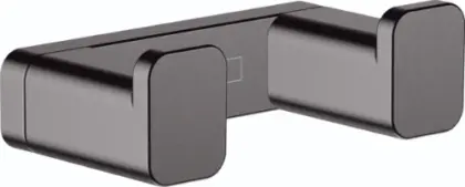 Hansgrohe AddStoris dubbel haaktje - Brushed Black Chrome 41755340