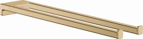 Hansgrohe AddStoris dubbele handdoekenhouder - Brushed Bronze 41770140