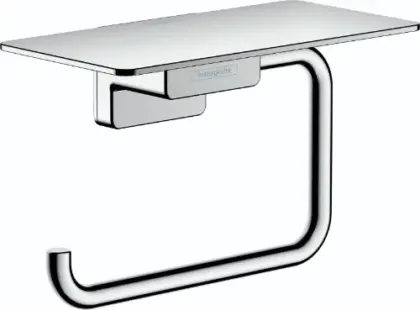 Hansgrohe AddStoris toiletrolhouder met tablet - chroom 41772000