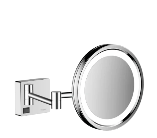 Hansgrohe AddStoris scheerspiegel met LED-verlichting - chroom 41790000
