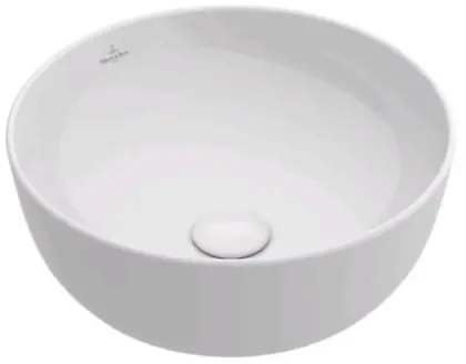 Villeroy & Boch Artis opbouwwastafel rond 430 mm - wit - zonder kraangat - zonder overloop 41794301