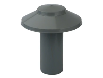 Wavin PVC ontluchtingskap enkelwandig zonder plakplaat 110 mm 4241011000