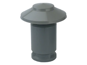 Wavin PVC ontluchtingskap dubbelwandig zonder plakplaat 100 mm 4241110000