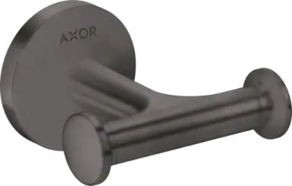 Axor Universal Circular dubbel haakje - Brushed Black Chrome 42812340