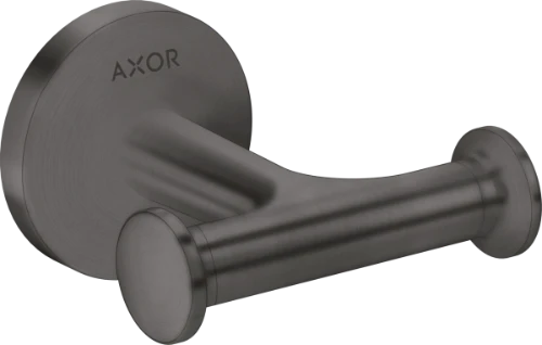 Axor Universal Circular dubbel haakje - Brushed Black Chrome 42812340