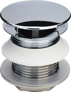 Viega Eleganta afvoerplug 5/4 x 50 mm - chroom - voor wastafel zonder overloop 433703