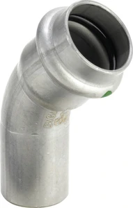 Viega Sanpress Inox inschuif bocht 45° MF 22 x 22 mm 435400
