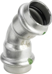 Viega Sanpress Inox bocht 45° FF 18 x 18 mm 435783