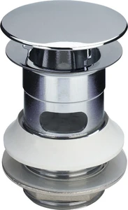 Viega Eleganta afvoerplug 5/4 x 80 mm - chroom - voor wastafel met overloop 439040