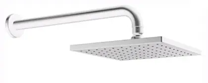 Hansa Hansaviva hoofddouche vierkant 200 x 200 mm - wandmodel - chroom 44260240