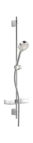 Hansa HansaBasicjet doucheset 920 mm - met handdouche Basicjet 95 mm - 3 stralen - chroom - doucheflexibel 1750 mm - zeephouder 44670133