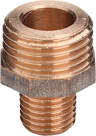 Viega brons verloop nippel vlak dichtend MM 3/4 x 4/4 446840