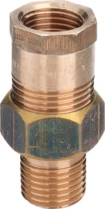 Viega brons 3-delige rechte koppeling conisch dichtend MF 2 x 2 447052