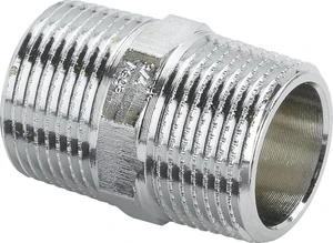 Viega chroom verloop nippel vlak dichtend MM 1/2 x 3/4 448189