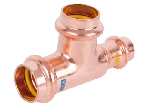 Combiline Aquagas verloop T-stuk 22 x 22 x 15 mm (V-profiel) 45115222215