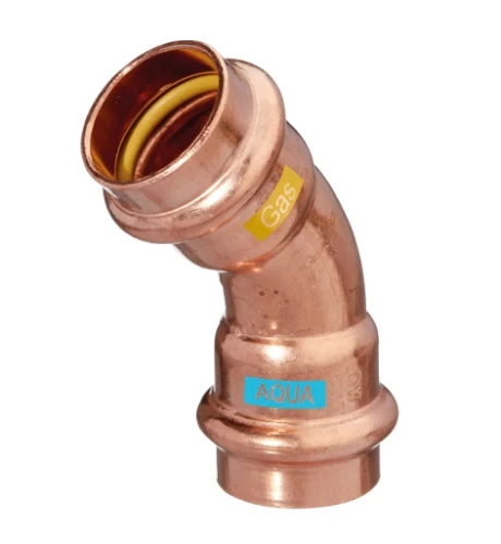Combiline Aquagas bocht 45° FF 28 x 28 mm (V-profiel) 452302828