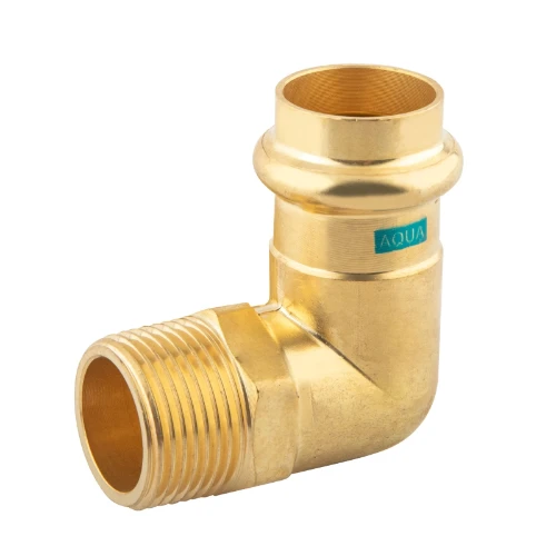 Combiline Aquagas messing overgangsbocht 90° MF 28 x 4/4 M 4527028100