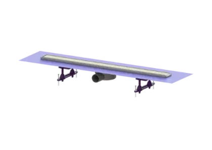 Kessel Linearis Compact douchegoot compleet 750 mm inox 45600.63M