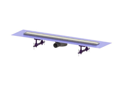 Kessel Linearis Compact douchegoot compleet 850 mm inox 45600.64M