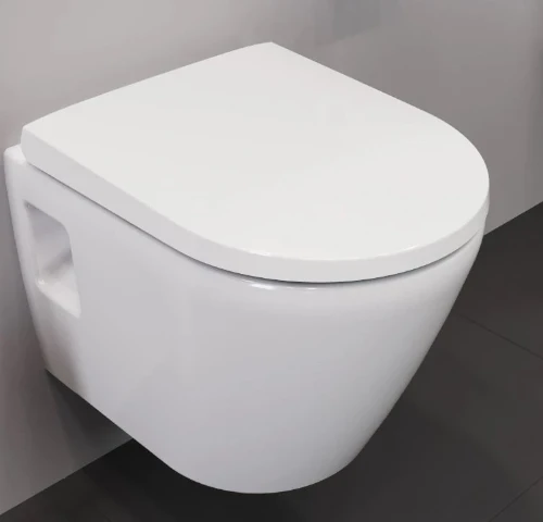 Duravit D-Neo compact hangtoilet Rimless PACK (hangtoilet + zitting met softclose) zonder spoelrand - wit - B360xD480 mm 45870900A1
