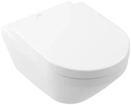 Villeroy & Boch Architectura hangtoilet PACK TwistFlush (hangtoilet + zitting met softclose) 370 x 530 mm - zonder spoelrand - wit - verborgen bevestiging 4694CL01