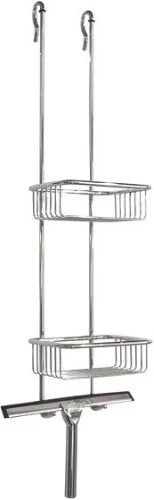 Huppe Butler spons en zeephouder 700 x 170 mm - chroom - met aftrekker 492001091