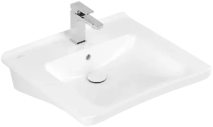 Villeroy & Boch ViCare wastafel voor mindervaliden 600 x 550 x 180 mm - wit - met kraangat - met overloop 4A806001