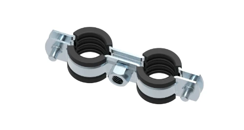 Rofix Classic dubbele buisbeugel CLD 4/4 (doos van 50 stuks) met rubber 50004709