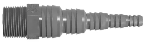 Airfit PVC slangnippel recht 3/4 8-25 mm - grijs 50017SN