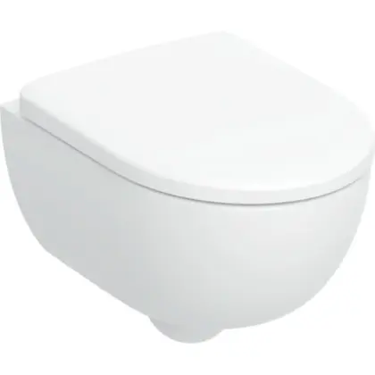 Geberit Renova compact hangtoilet PACK (hangtoilet - toiletzitting) Rimfree zonder spoelrand - wit 500.803.00.1