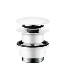 Hansgrohe Push-Open afvoerplug met clic-clac - wit mat 50100700