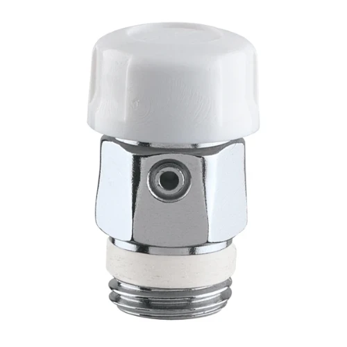 Caleffi 505 handbediende ontluchter 1/8 M - chroom - met PFTE dichting 505511