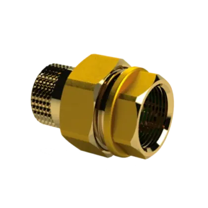 Brassline messing 3-delige rechte koppeling conisch dichtend MF 3/4 x 3/4 (zak 5st) - prijs per stuk - enkel geschikt voor water 509005S