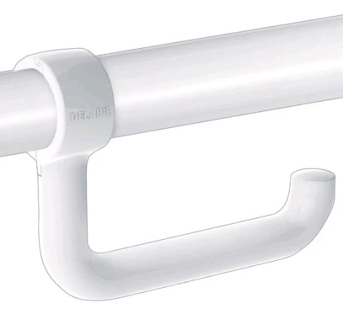 Delabie toiletrolhouder voor opklapbare handgreep - wit nylon 510081N