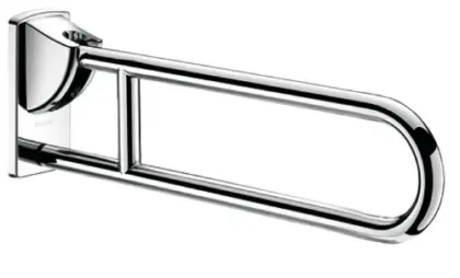 Delabie opklapbare handgreep 32 x 900 mm - gepolijst inox - voor wc