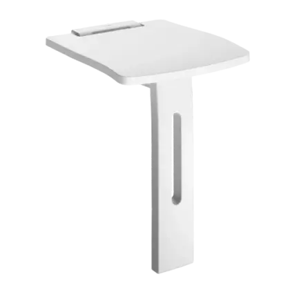 Delabie Basic+ opklapbaar douchezitje met voet - wit 510405