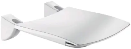 Delabie opklapbaar douchezitje 506 x 420 x 620 mm - zitje gesatineerd - rvs mat 510420S