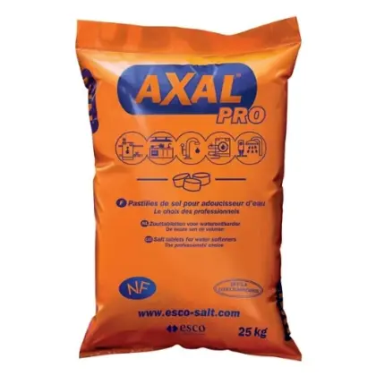 Axal Pro zout in pastillen voor waterverzachter - zak 25 kg - prijs per kg 51290