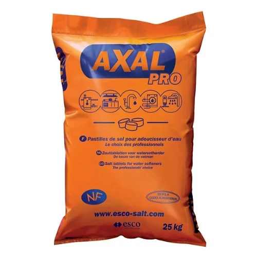 Axal Pro zout in pastillen voor waterverzachter - zak 25 kg - prijs per kg 51290