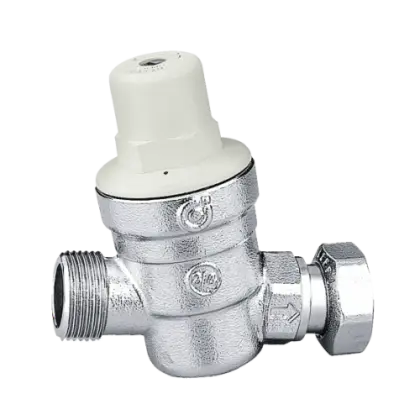 Caleffi 533 drukregelaar MF 3/4 x 3/4 - 1-6 bar - voor boilerveiligheidsgroep - chroom 533151
