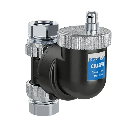 Caleffi 551 DisCalSlim luchtafscheider FF 22 x 22 mm - universeel horizontaal/verticaal - kunststof 551802