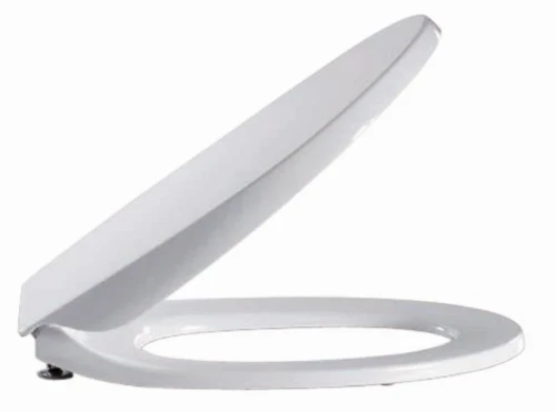 Pressalit Calmo toiletzitting - wit - softclose - quick release - scharnier D72 inox 556000-D72999