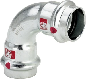 Viega Prestabo staal verzinkt bocht 90° FF 28 x 28 mm 558154