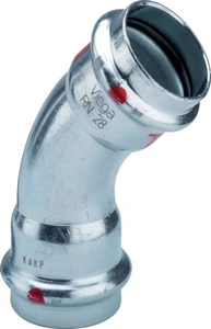 Viega Prestabo staal verzinkt bocht 45° FF 42 x 42 mm 558314
