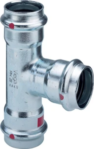 Viega Prestabo staal verzinkt verloop T-stuk FFF 42 x 28 x 42 mm 558796