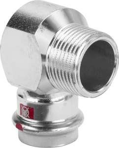 Viega Prestabo staal verzinkt overgangsknie 90° MF 22 x 3/4 M 559540