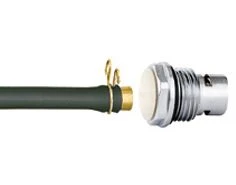 Caleffi 560 aftap voor radiatoren met O-ring 1/2 M - chroom 560421