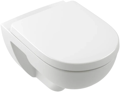 Villeroy & Boch O.novo hangtoilet PACK TwistFlush (Hangtoilet + zitting met softclose) zonder spoelrand - wit 5660CL01