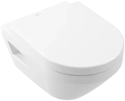 Villeroy & Boch Architectura hangtoilet PACK TwistFlush (hangtoilet + zitting met softclose) 370 x 530 mm - zonder spoelrand - wit 5684CL01