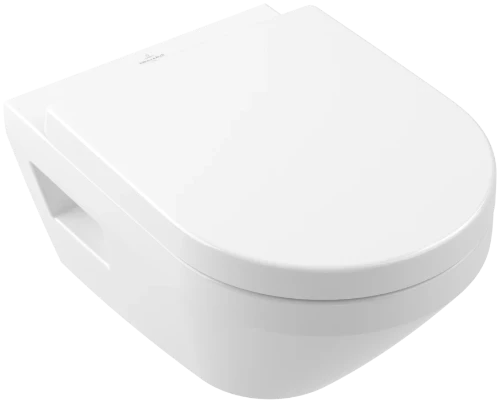 Villeroy & Boch Architectura hangtoilet PACK TwistFlush (hangtoilet + zitting met softclose) 370 x 530 mm - zonder spoelrand - wit 5684CL01